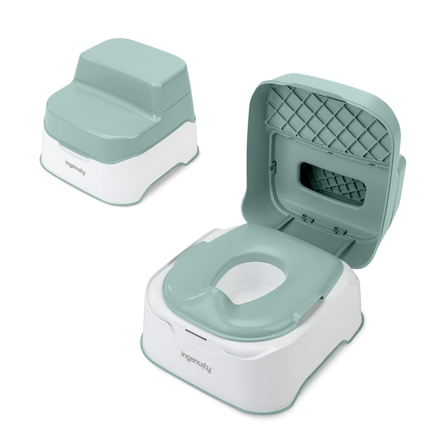 Prepare to Potty 3-In-1 System - Potty Training Toilet, Topper, Step Stool, Easy Setup, for Toddlers Ages 18 Months+